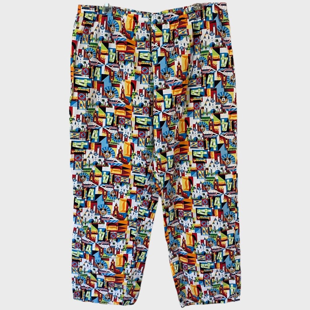 Disney World Mickey Mouse Allover Print Pajama Pants Mens XL Relaxed Comfort Fit